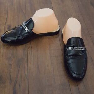 Marc Fisher Black Patent Wiley‎ Mules